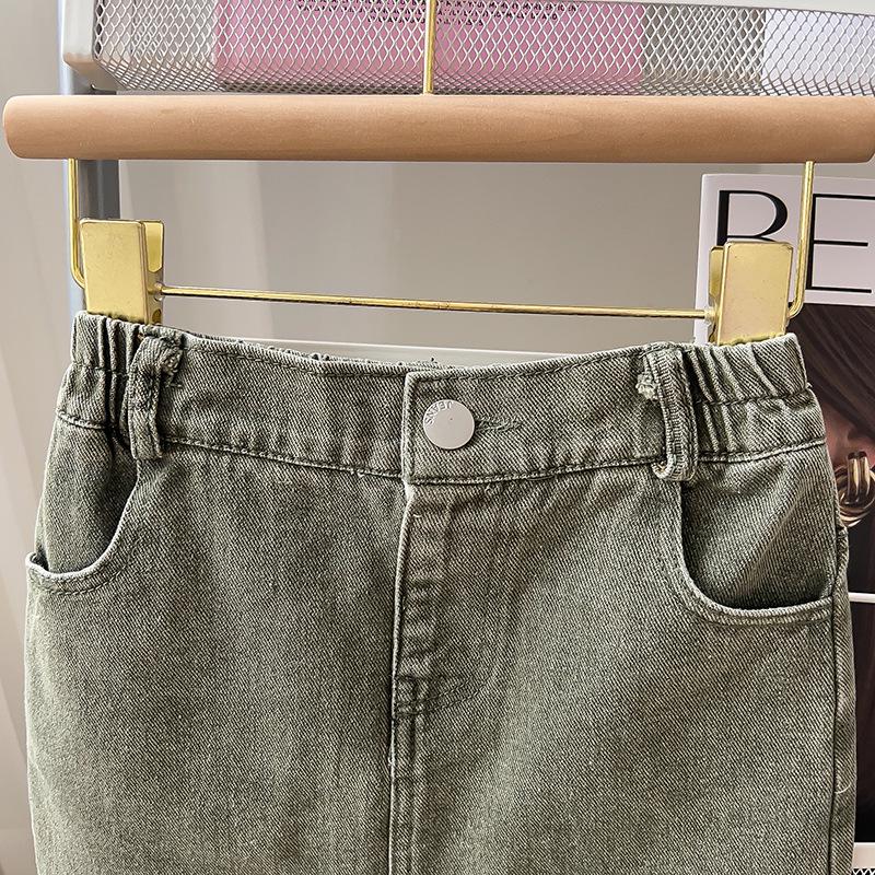 Mädchen Neue Mode Jeansjacke & Rock Zweiteiliges Set - Trendige Herbstbekleidung GC0238