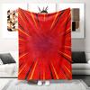 Comic Book Style Flannel Printed Blanket Suitable for All Seasons Suitable for Living Room Office Sofa and Travel 180x250CM