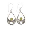 Peridot Gemstone 925 Sterling Silver Handmade Jewelry Earrings 1.91" For Gift EE-90-7