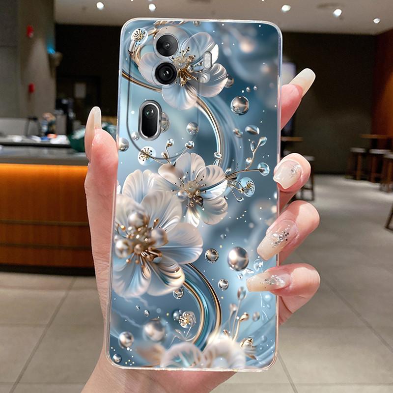 For Oppo Reno 11 Pro 5G 2023 Case Clear Luxury Fashion Butterfly Flowers Soft Shell Casing For Reno11 11Pro Reno11Pro Slim Cover