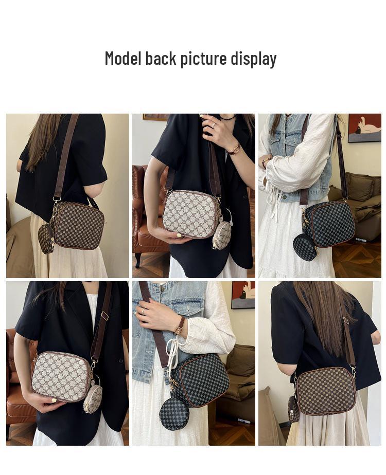 2024 Spring/Summer Women's Personalized Casual Crossbody Fashion Shoulder Bag - Small Square Design