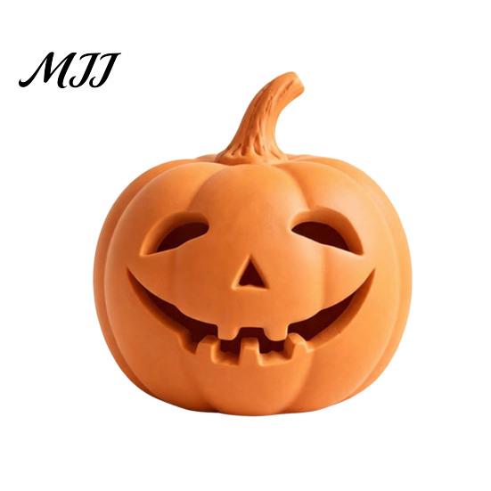 Gift for Halloween Lovers Pumpkin Lantern Ornament, Resin Hollow Tabletop Figurine, Farmhouse Thanksgiving Decor Decorative Table Centerpieces