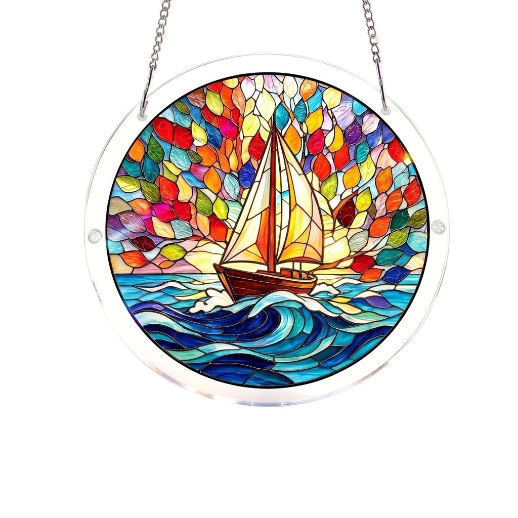 Acrylic Sunshine Catcher Puzzle Hanging Decoration, Wall Art, Home Furnishing, Window Hanging Decoration