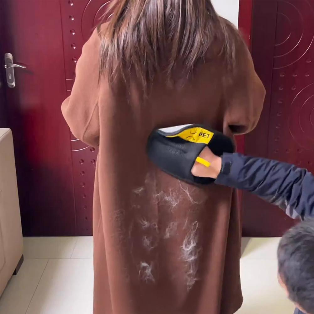 Pet Hair Remover Brush Kitten Hair Remover Gloves Deshedding Brush Glove for Dog Cat Double-Sided Fur Hair Cleaning for Carpet