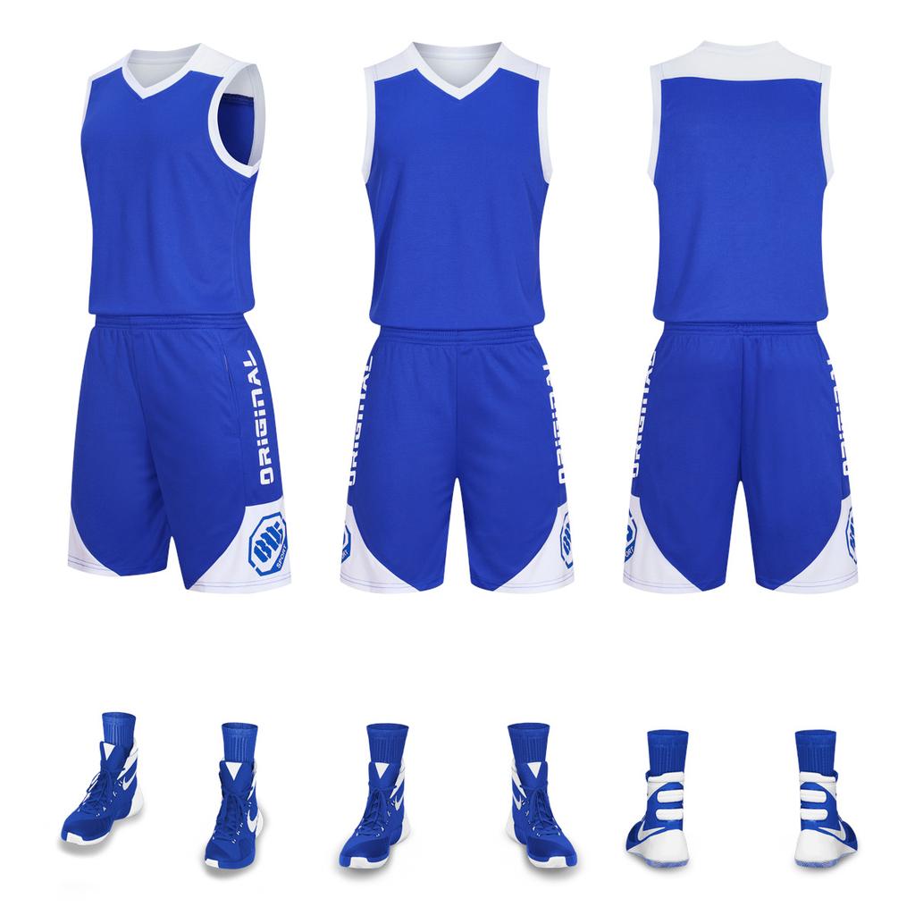 Quick-drying basketball jersey set Student personalized jersey Adult children's game training sports vest DIY printing number