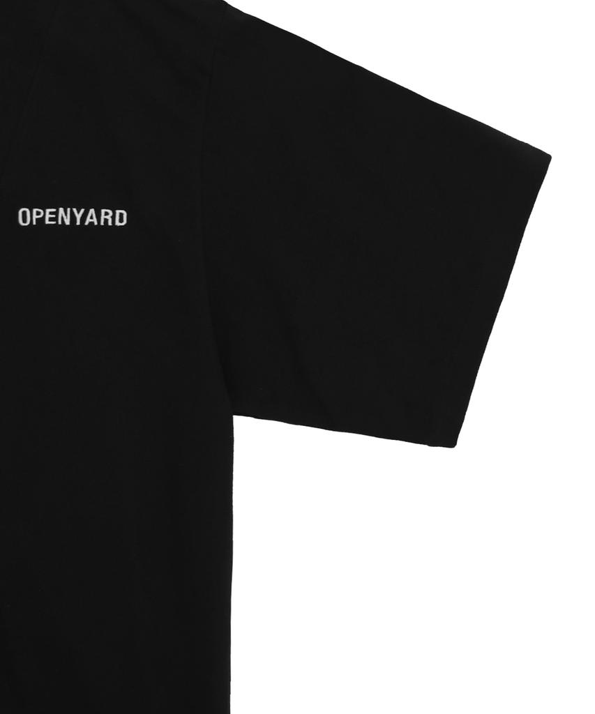 Opeunyadeu(Owai) Cut-Out Logo Collar T-Black