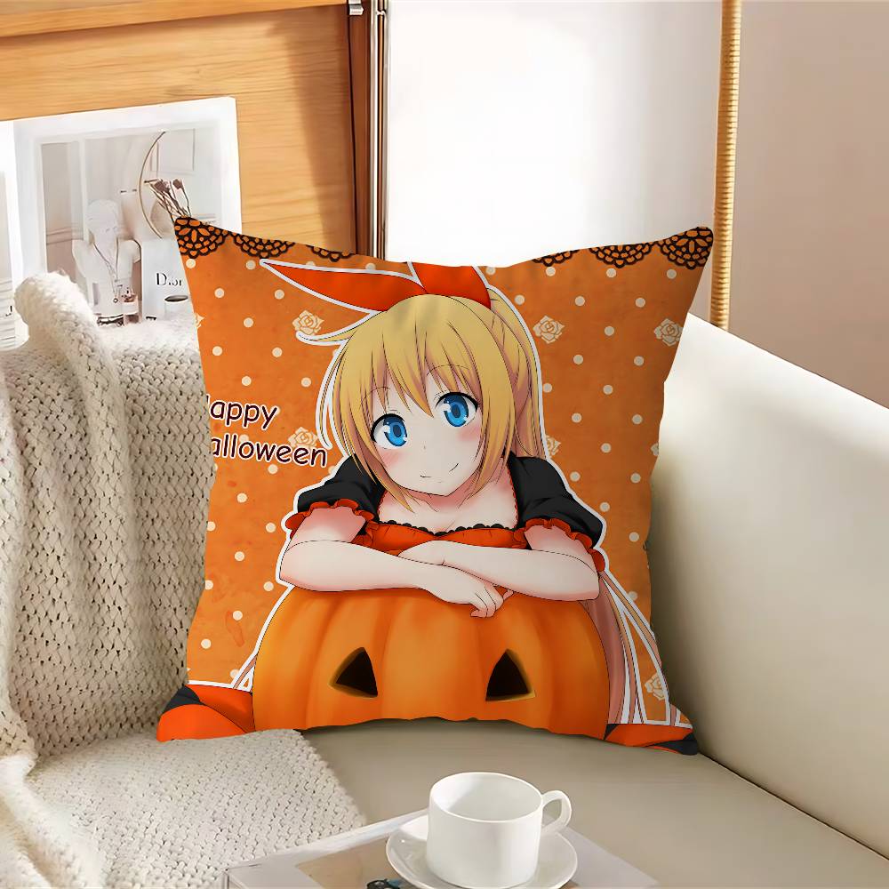Anime Nisekoi-I Pillow Case Removable Washable Cushion Cover – All-Season Soft Linen