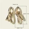 Retro Gold European & American Punk Style Women's Hoop Earrings