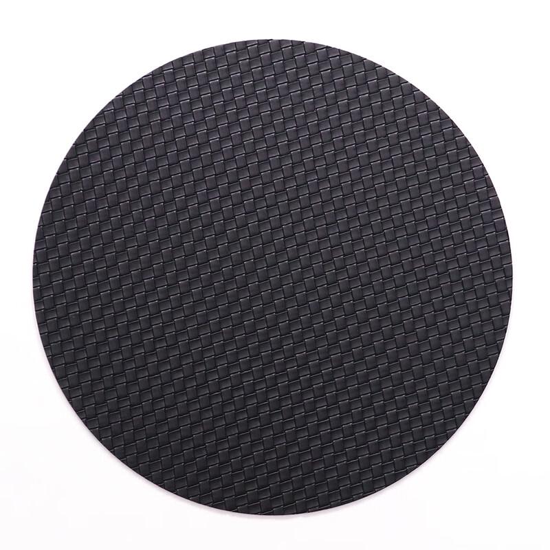 Плетеный круглый плейсмат из кожи ZISIZ