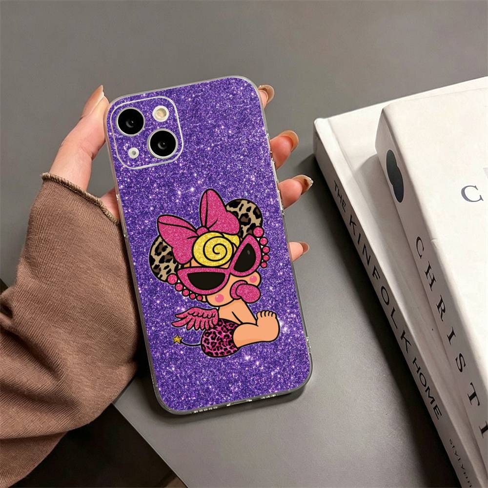 H-Hysteric COLORFUL M-Mini  Phone Case For iPhone17,16,15,14,13,12,11 Plus,Pro Max Soft Transparent Cover