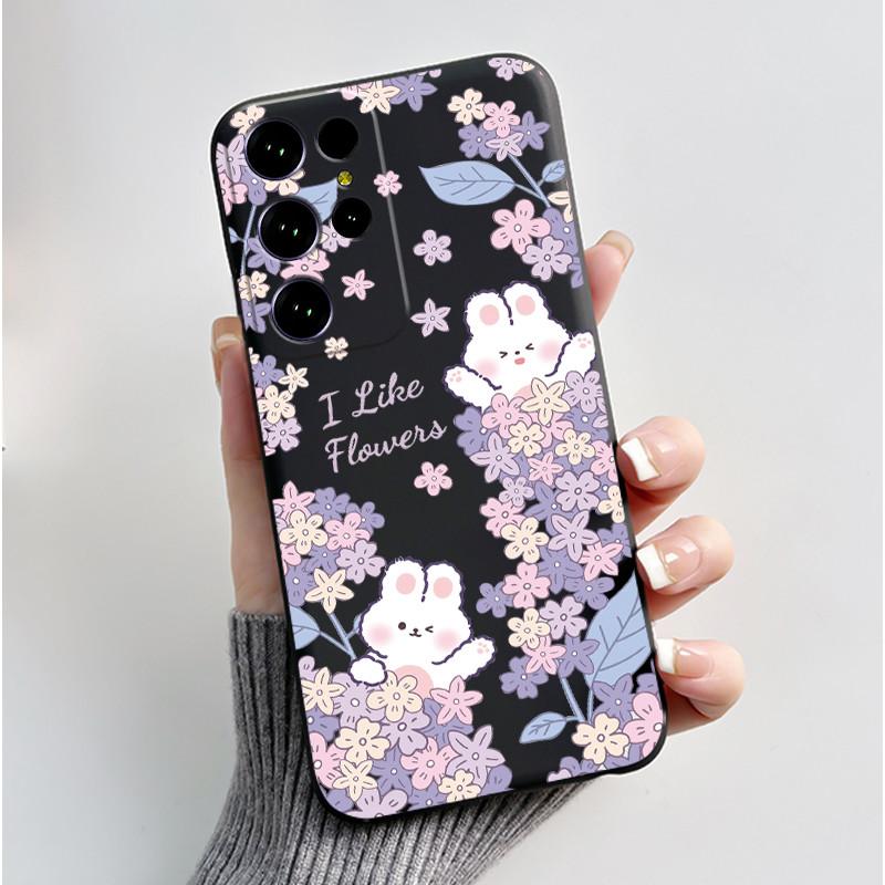 Oukitel C61 Pro maciņš Oukitel C61 GT vāciņš Luksusa Jauka Sirds Zaķis Smieklīgs Melns TPU Mīksts Silikona Aizsargājošs Tālruņa Maciņš