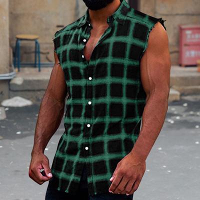 Stylish Trendy Streetwear Casual Sleeveless Vest Men Tops Holiday Clothes Summer