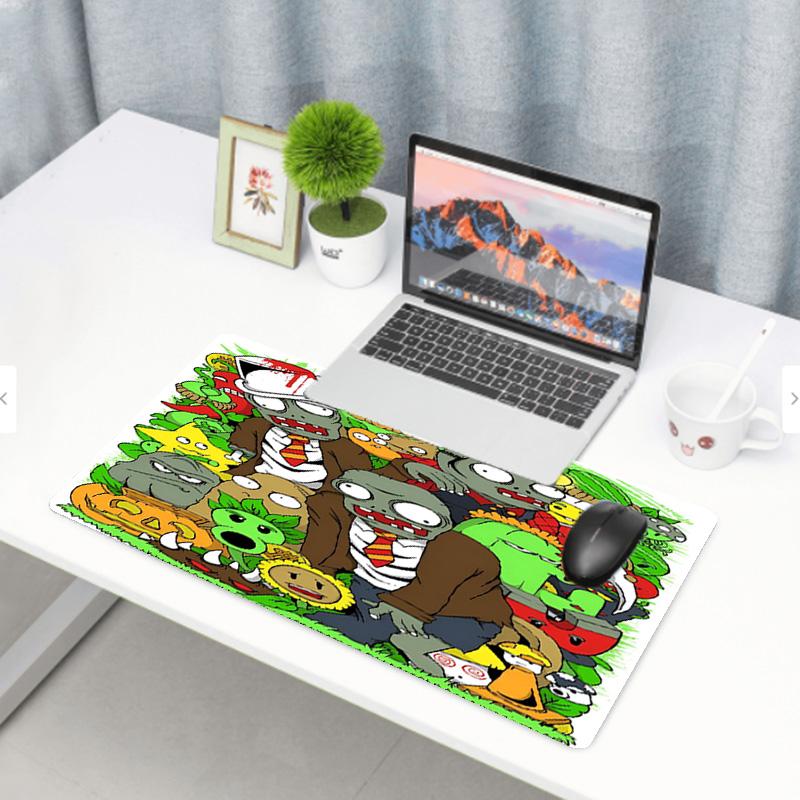 Plants vs. Zombies Print Mouse Pad, Anti‑Slip Desktop keyboard Mat, for PC Laptop Gaming Working Daily Use, Cool Festival Surprise Gift