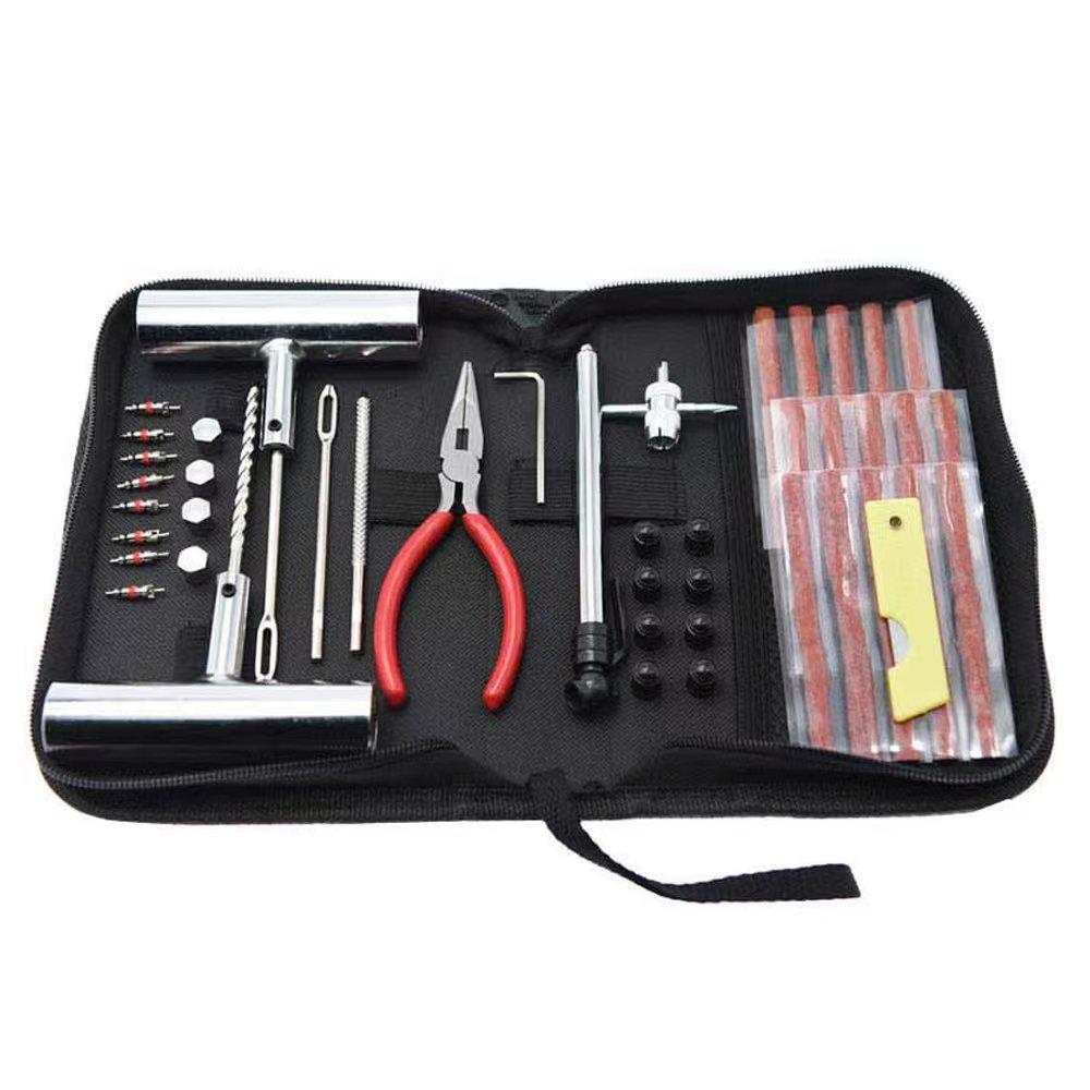 Tyre Repair Kit 45PCS Motorcycle Car Accessories Studding Tool Set Puncture Pug Set Car Tire Repair Tool  Auto Bike Tire Repair