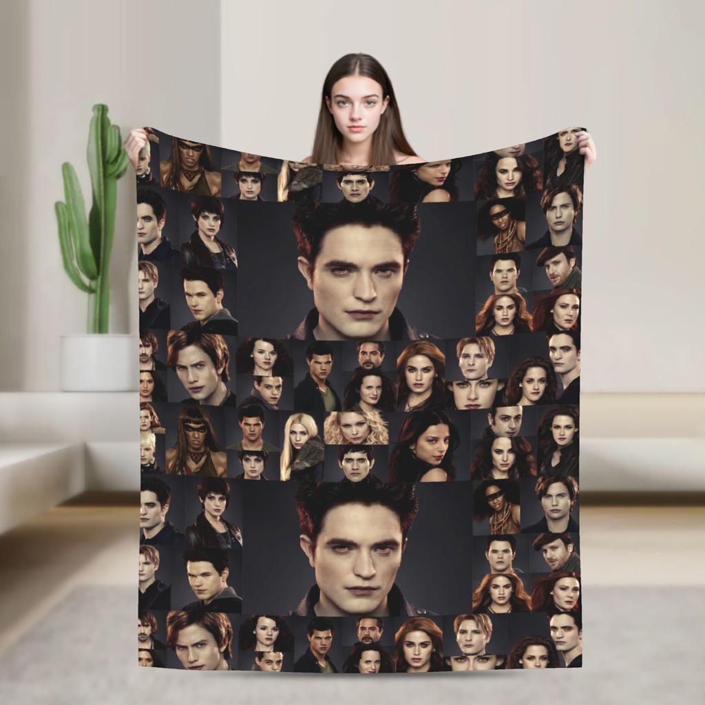 Jacob Black Flannel Blanket The Twilight Saga Movie Awesome Throw Blankets for Home 200x150cm Rug Piece