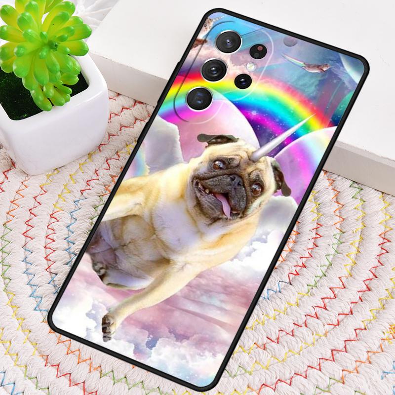 Angel Pug Phone Case for Samsung Galaxy Note 10 Pro S26 Ultra S23 S24 FE S25 S21 S22 PLUS Shockproof Cove