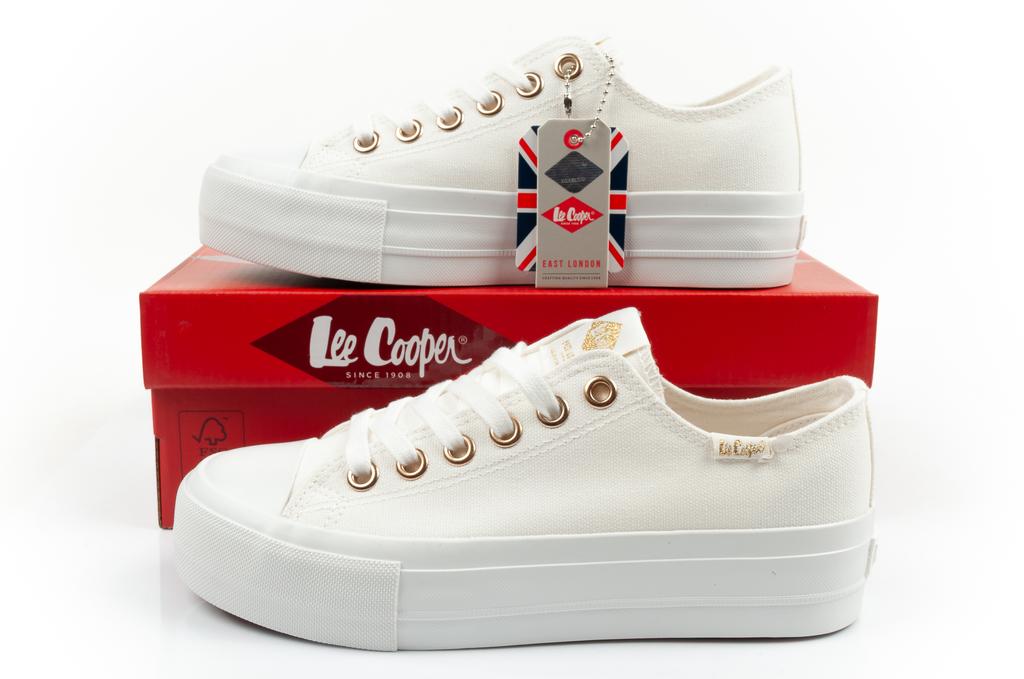 Lee Cooper Canvas White Lady [LCW-26-31-4369L] y.38