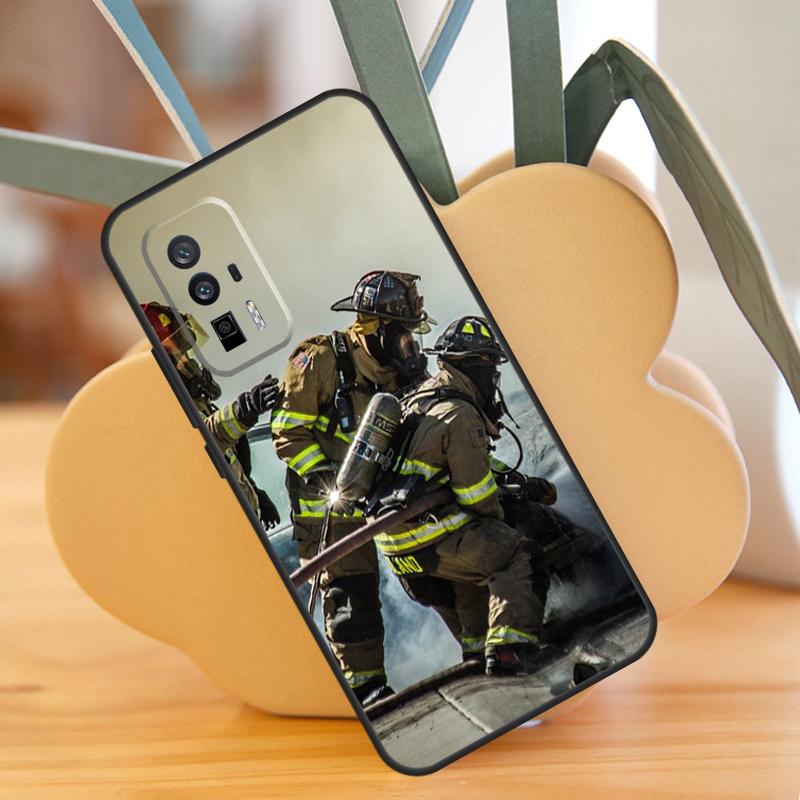 

Firefighter Fire Fireman Case For POCO X6 F6 Pro M6 X3 X5 M5s F3 F5 Xiaomi 14 Ultra 12 13 Lite 11T 12T 13T Pro Cover Xiaomi 14