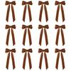 Christmas Ribbon Decoration Rustic Vintage Christmas Velvet Bows for Diy Crafts Tree Decoration Set for Thanksgiving
