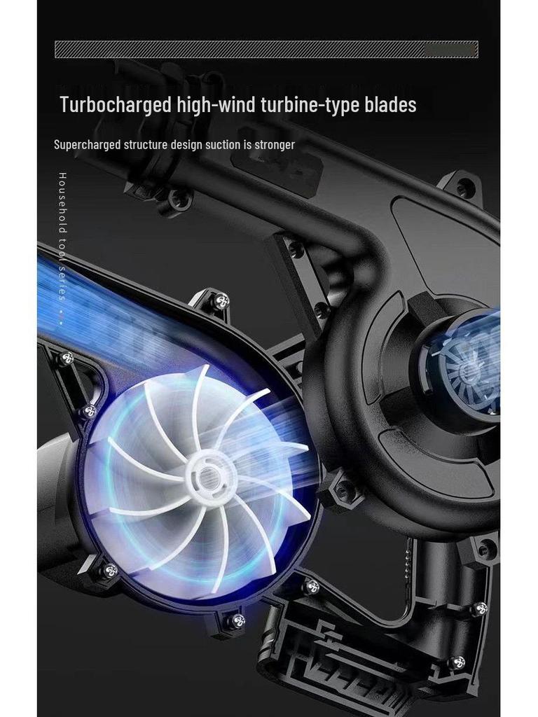 High-Power Rechargeable Lithium Battery Blower for Dust Removal and Vacuuming in Homes, Computers, and Cars