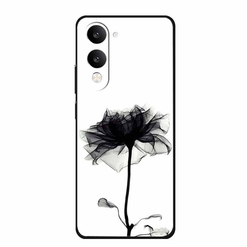 

Чехол для телефона Vivo Y19 2025 Задняя крышка Чехол Y 19 Ударопрочный Черный Силикон Мягкий Coque Для Vivo Y19e V2430 Чехол Y 19 e Чехол-сумка Vivo Y19 5G