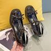 Retro Cross-Tie Pumps Casual Summer Round Toe Shoes Ladies Sweet Fashion Shoes Woman Bow Design