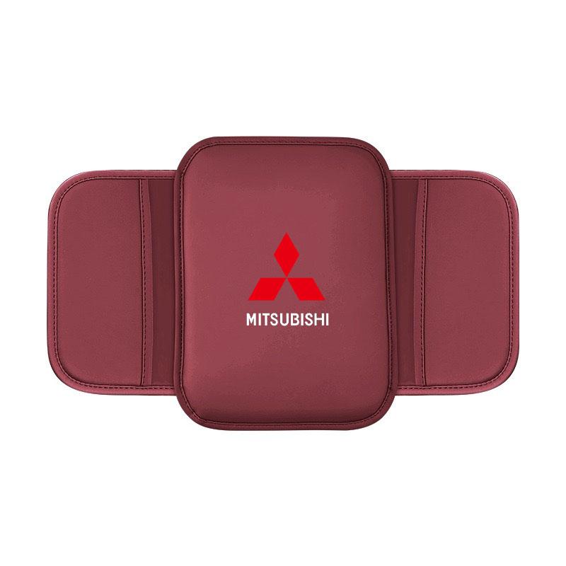 Car Armrest Cushion Whit Storage Bag Protector Mat for Mitsubishi Outlander Lancer 10 9 ASX RALLIART Eclipse L200 Pajero Auto SF9