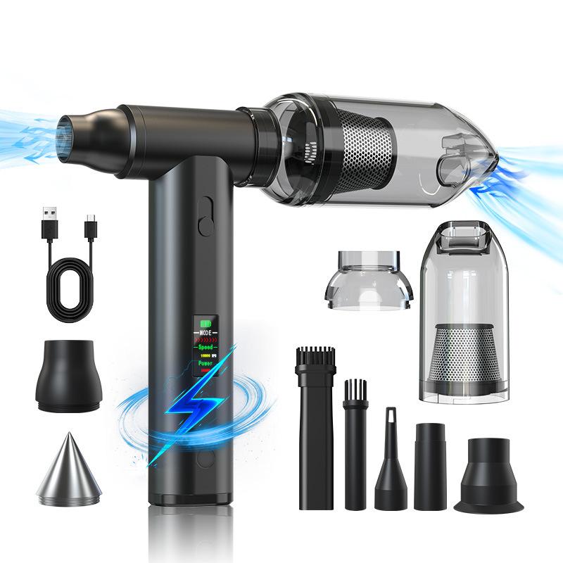 LED Display 110000RPM Brushless Jet Fan Electric Air Duster Mini Turbo Fan Dust Removal Jet Dry Blower Vacuum Cleaner For Car