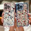 Phone Case For Xiaomi Note 15 14 13 Pro Plus 5G 12 11 11S 4G Redmi 15C 15 14C 12C 10C Plating Cute Clear Daisy Shockproof Cover