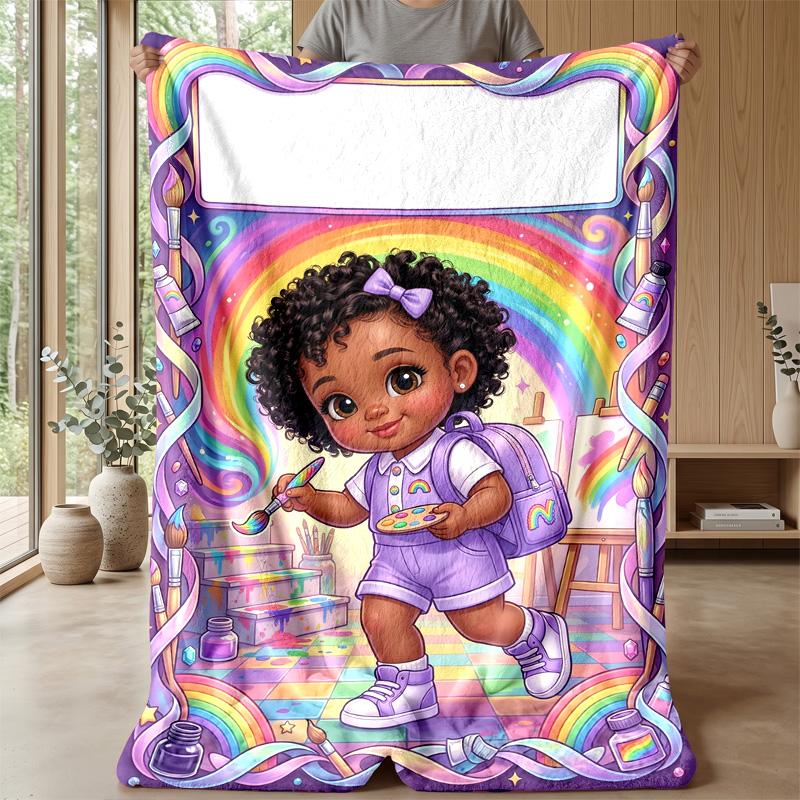 Queen of the Stars Theme blanket Lightweight Warm Flannel Blanket Decorative Throw Blanket for Home Decoration