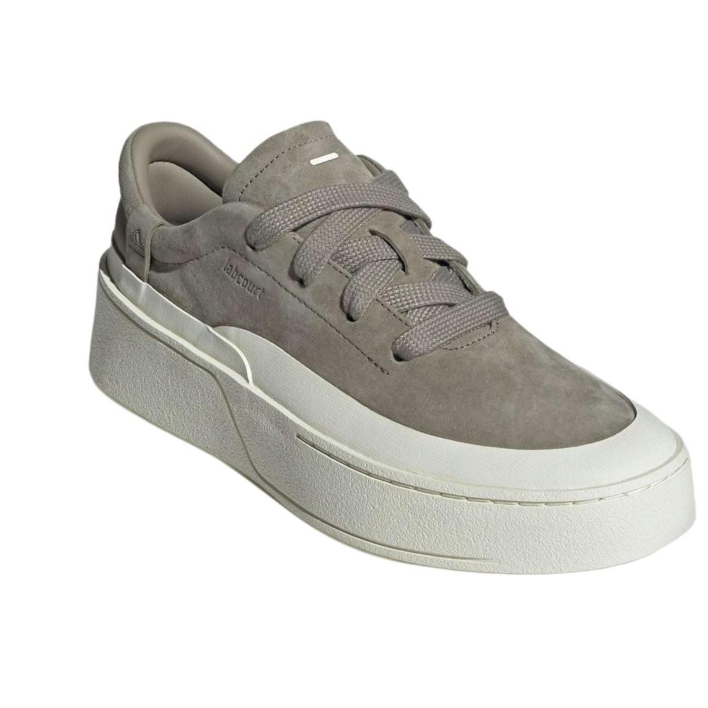 adidas Labcourt Leather Fashion Versatile Non-Slip Durable Low-Top Skate Shoes Unisex Sneakers Brown White JS0556