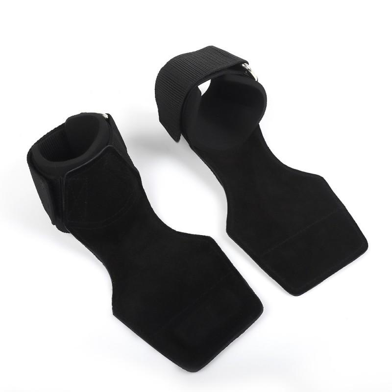 

Sports Bench Press Pressure Palm Protection Pull-up Horizontal Bar Assistance With Gloves Fitness Wrist Strap Unisex чорний