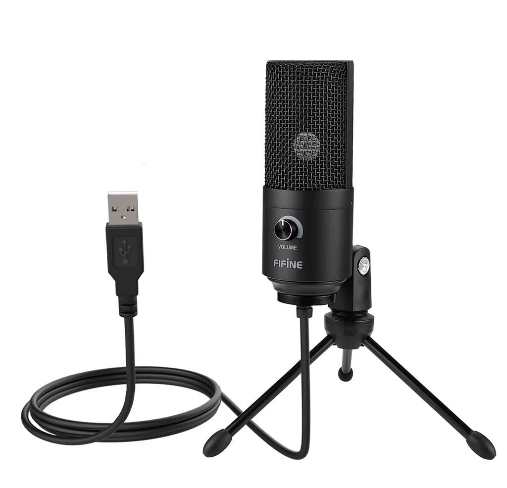 zmart Fifine K669 Metal USB Condenser Recording Microphone for Mac and Cardioid USB PC Microphone with Noise Home and Gain Adjustment Windows,