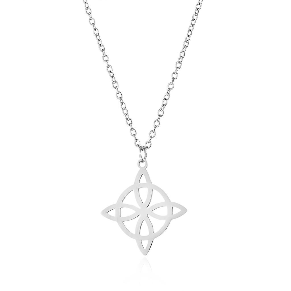 Minimalist Floral Lady Necklace With Stainless Steel For Fashion Casual Wear