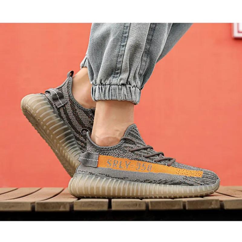Herren Strick Laufschuhe Atmungsaktiv Leicht Nicht-rutschend Sneaker Bequem Freizeit Sportschuhe