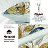 1/4 Stück Luxuriöse Gold Marineblau Florale Kissenbezüge Moderne Boho Dekorative Kissenhüllen für Zuhause Sofa Schlafzimmer