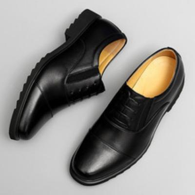 Buty skórzane męskie wiosna nowe biznesowe czarne wszechstronne buty męskie męskie buty skórzane trójsegmentowe casualowe męskie buty skórzane