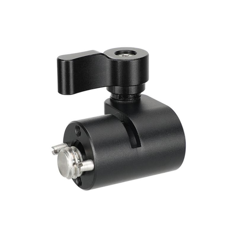 

15mm Single Rod Holder Clamp With 3/8inch 16 Thread Screw Locating Pins Camera Accessories for Camera Cage Replacement 1