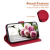 For Xiaomi Redmi 11A 4G/Redmi 12C 4G Leather Phone Case Stand Wallet Rose Butterfly Imprinted Flip Cover