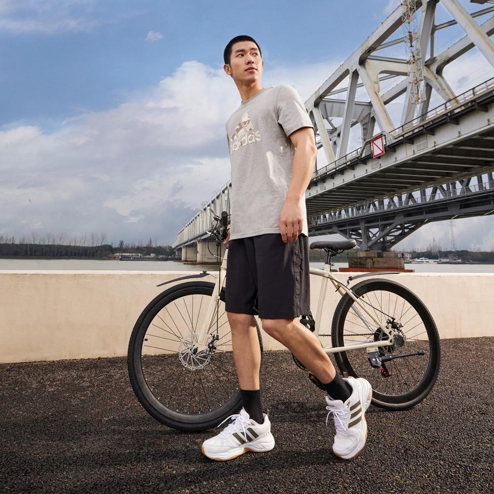 New Adidas T Shirts Men's Medium Heather Gray HE4792