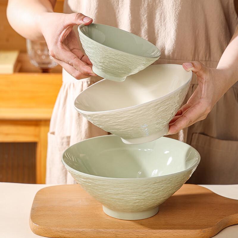 Cream Style Ceramic Serving Bowl Set