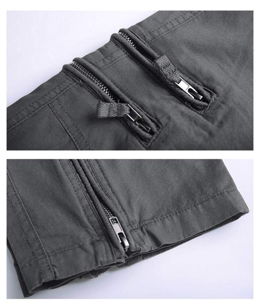 TACVASEN Outdoor Wear Ski and Military Size 3XL Men's Straight-Fit Zip-Cuff Pants, Work, Airsoft, Spring, Fishing, More, Abrasion-Resistant, Gray,