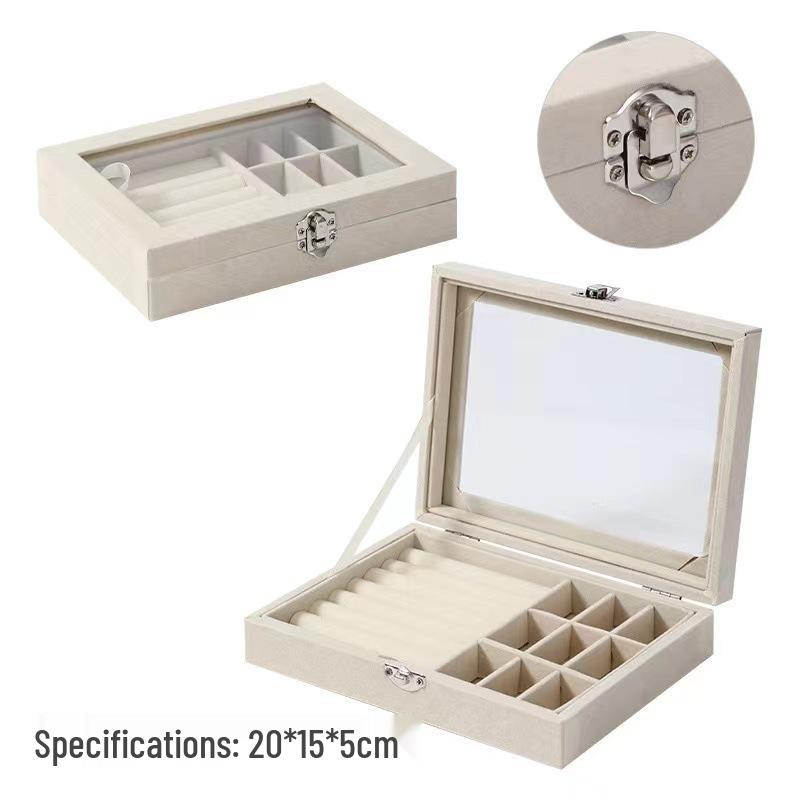 Three-Layer Acrylic Jewelry Storage Box - Drawer Style for Earrings, Rings, Necklaces, and Bracelets