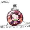 Alloy Beautifully Crafted Necklace With Tanjiro And Shinobu Design Great For Anime Collectors