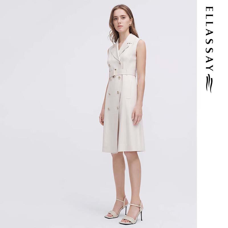 ELLASSAY Women's Acetate Vest A-line Dress