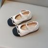 Girls Leather Shoes for Party Wedding Children Shallow Princess Shoes Fashion Kids Pearls Performance Shoes with Bow-knot