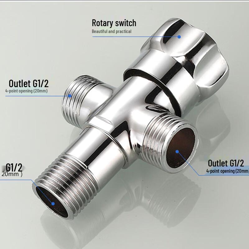 Maidian 304 Stainless Steel One-in-Two-out Angle Stop Valve Standard