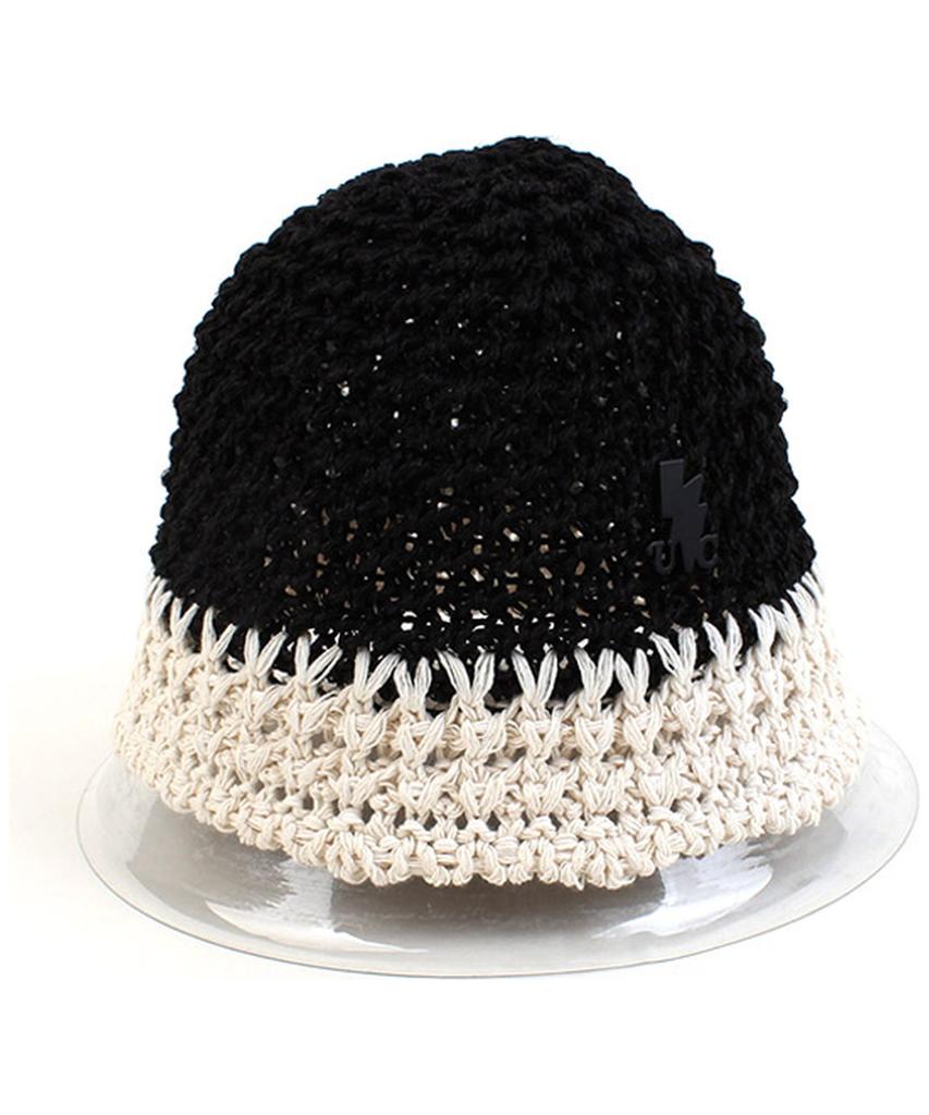 Yunibeosyeolkemiseuteuli Summer Twotone Black Bucket Hat
