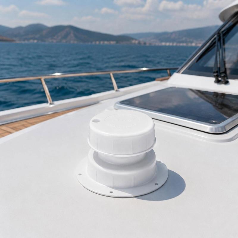 Plastic Marine Vent Cover Kit with Predrilled Flanges, Mesh Screens and Sealant for Recreational Vehicle or Boat Openings