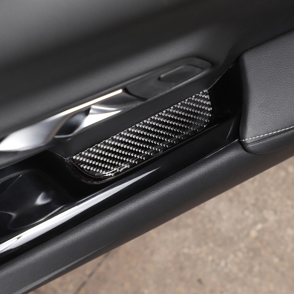 Real Carbon Fiber Window Lift Groove Mat Trim For Toyota Supra A90 19-24